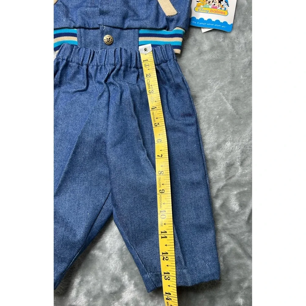 Mickey Mouse Jacket Baby 6-9 Months Varsity Letterman 2 Piece Set RARE DEADSTOCK